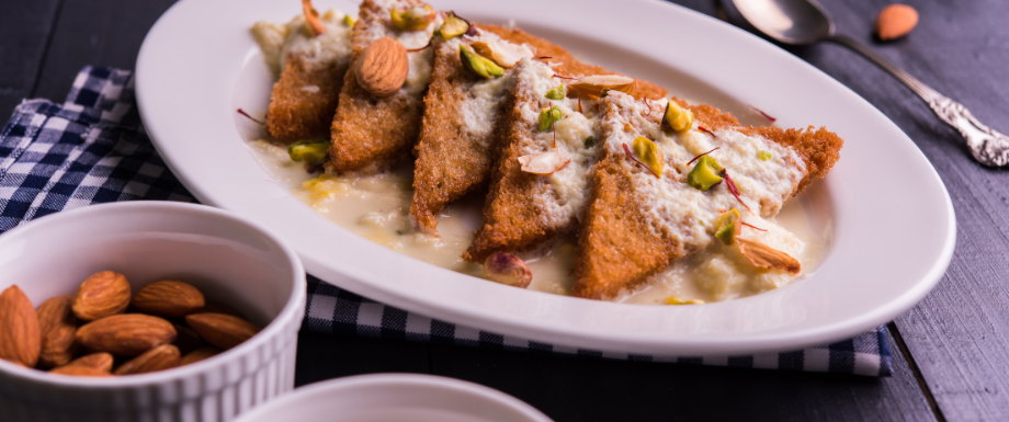 Diabetic sweets – Nutritional value in Double ka meetha